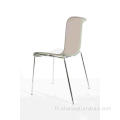 Design italien moderne Bi-Color PP Plastique Chaises de restauration